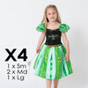 Anna Frozen Dress x 4 Mixed Sizes -  This item is available mid December
