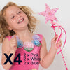 Super Star Wand - Pack of 6 mixed Colours