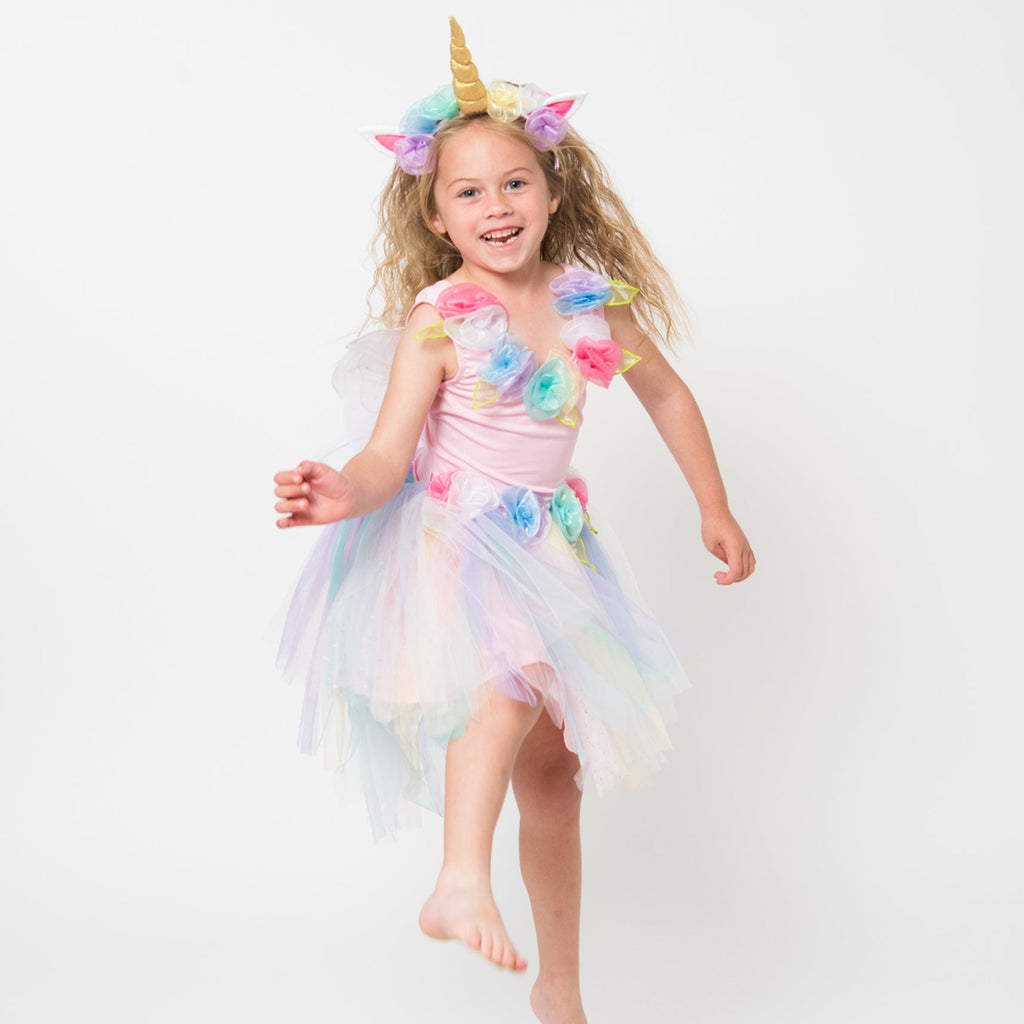 Unicorn dress + h/band, Dress up Clothes for Kids