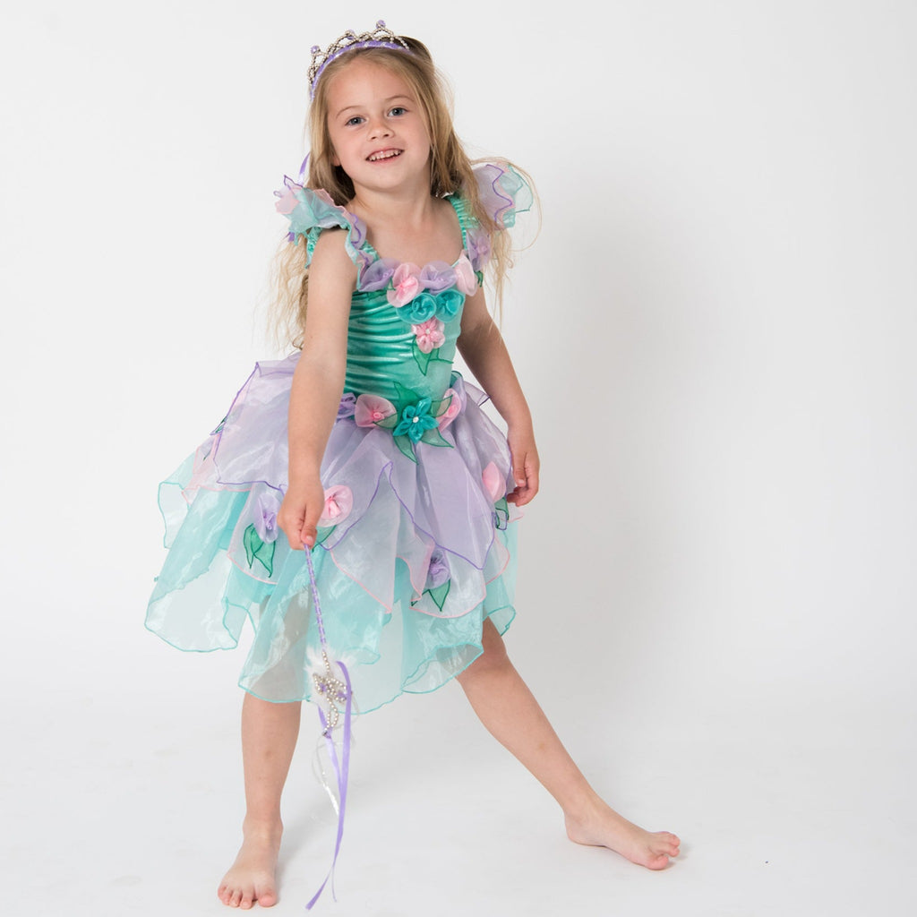 green emerald velvet dress Mermaid Flower Fairycore Aesthetic Ethereal Fairy Dress main image 1