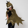 888 golden dragon cape for girls and boys
