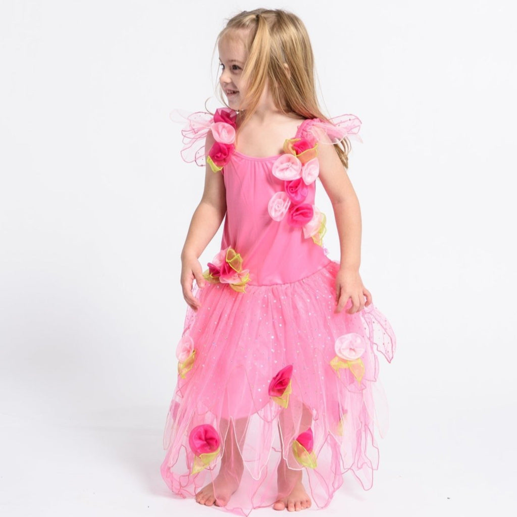 Crystal Fairy Dress Light Pink - letsdressup.com.au - Girls Dress Ups