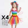 Friendship Fairy Dress Bundle x 4 Rainbow