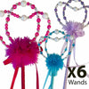 Pearl princess wand x 6 - letsdressup.com.au - Girls Accessories