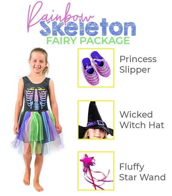 Rainbow Skeleton Fairy Dress