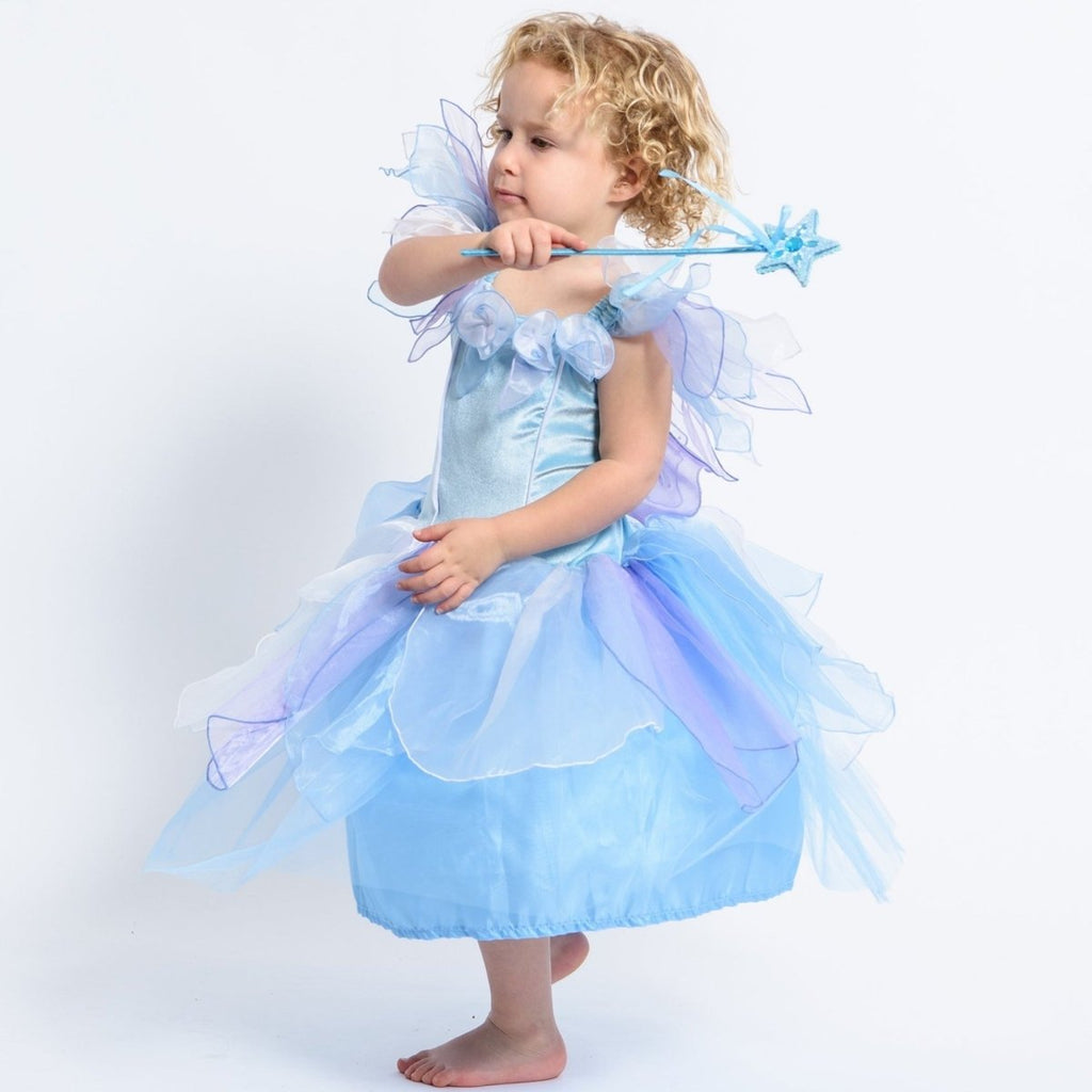 sachin and babi light blue dress Baby Girls Tinkerbell Dress and Wings – Little Posh Dress Shop main image 0
