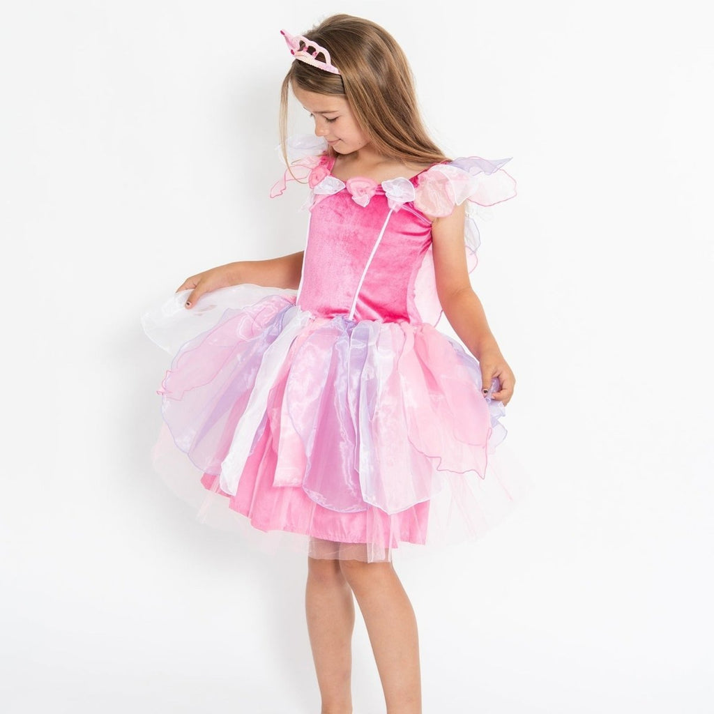 Sky Fairy Dress Pink - letsdressup.com.au - Girls Dress Ups