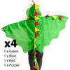 Toddler Dragon Cape x 4 - letsdressup.com.au - Baby and toddler range