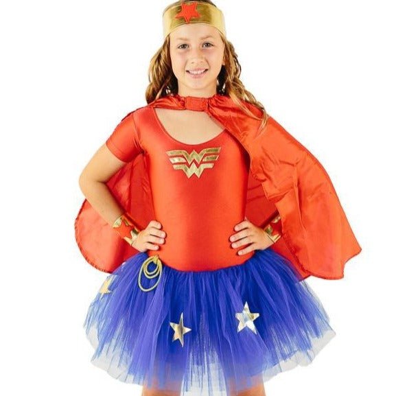 Wonder Woman Tutu Dress - letsdressup.com.au - Girls Dress Ups